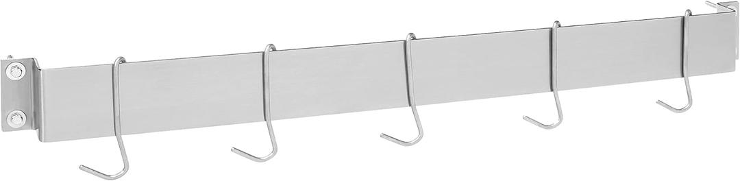 Cuisinart Chef's Classic 33-Inch Bar-Style Wall-Mount Pot Rack, Brushed Stainless