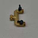 Hose Splitter, 2 Way Heavy Duty Brass Garden Hose Splitter, Outdoor Faucet Splitter, for 3/4" Hose Connector, Hose Spigot Adapter with 2 Individual ON/Off Valves
