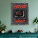 Horror Movie Canvas Wall Art Print For Bathroom Bedroom Living Room Framed Canvas Poster Picture Painting Hotel Restaurant Bar Office Home Wall Decor 12x16 Inch