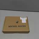 MICHEL ROUEN Mens Polo Shirts Heather Jacquard/Print/Striped Performance Moisture-Wicking Casual Collared Golf Shirts for Men (Blue, XL)