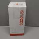 Half Gallon Water Bottle Insulated with Straw & 3 Lids, Coolflask 64 oz Water Jug Large Metal Stainless Steel Wide Mouth for Sports, Gym or Office, Non-BPA Keep Cold 48H Hot 24H, Samurai Cyan