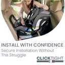 Britax Poplar S Convertible Car Seat, 2-in-1 Car Seat Extended Rear Facing, 17 Slim Car Seat Design with Fast & Easy ClickTight Installation, Anti-Rebound Bar & SafeWash Fabrics Glacier Graphite, Expiry Date: 12/2035