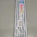 6PCS Small Tension Curtain Rod 16 to 28 Inch,White Short Curtain Rods No Drilling,Loaded Expandable Spring Curtain Rods for Windows Kitchen,Closet,Cupboard,Door,Bookshelf