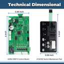 42002-0007S Control Board Kit Compatible with Pentair MasterTemp 125/200/250/300/400 and Sta-Rite Max-E-Therm Pool & SPA Electrical System, with 472610Z Switch Membrane Pad
