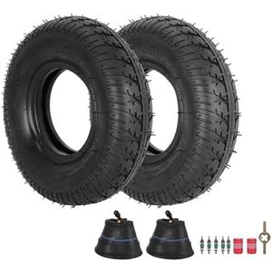 2.80/2.50-4 Tire Inner Tube,RUTU 2.80-4 E300 Scooter Tires and Tubes 2 Pack for Hand Truck Garden Cart Dolly Electric Trike