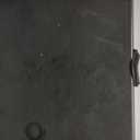 34" Square Folding Card Table, Fold-in-Half Utility Dining Portable Table Heavy Duty HDPE Plastic Foldable with Carrying Handle Indoor Outdoor for Picnic, Camping, Party, Black