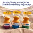 Solar Buddies Replacement Duo Heads with Spare Lids – Compatible with the refillable kids’ sunscreen applicator – Holds 100ml/3.4 fl oz (NOT a full unit). (Purple/Nude)
