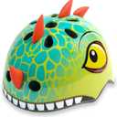 Kids Toddler Bike Helmet with Dinosaur 3D Design, Adjustable Lightweight for Child Infant Baby, Multi-Sports Helmet for Bicycle Scooter Skateboard, 2 Sizes for Age 1-3-5 Years Boys Girls (Green S)