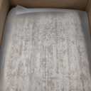 8x10 Area Rugs for Living Room, Non-Slip Backing Large Washable Rug for Nursery Room, Vintage Abstract Bedroom Rugs, Thin Indoor Home Decor Soft Farmhouse Rug (8'x10', Beige/Ivory)