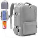 Amazon.com: Jaxin 2PCS Carry-On Backpack with Shoe Bag  180 Open, Expandable,40L,Fits 16 Laptop, USB Charging Port, Water-Resistant Travel Set for Work, School, or Air Travel (grey) : Electronics