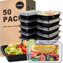 Ezalia 50 Pack- Meal Prep Containers 32oz, Plastic Food Prep Containers Reusable, Leakproof To Go Food Containers with Lids, BPA-Free, Microwave/Dishwasher/Freezer Safe