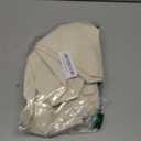 TOPDesign 1-Pack Canvas Tote Bag with an External Pocket, Reusable Grocery Shopping Bag, Top Zipper Closure, Daily Essentials (Natural)