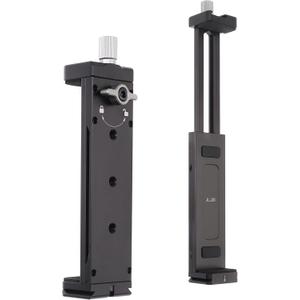 FocusFoto Aluminum Tablet Holder Tripod Mount Adapter, Universal Metal Clamp Bracket with Cold Shoe Mount, 1/4 inch Screw Thread and Acra Swiss Rail for iPad Pro/Mini/Air/Surface Pro/iPhone/Galaxy Tab