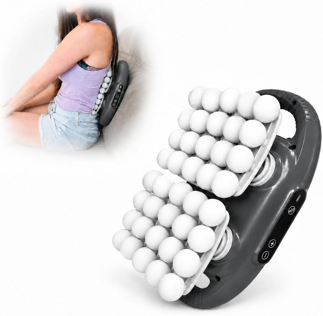 40-Head Massage Gun Deep Tissue,Body Massager for Back Glutes Neck | Pain Relief, Quiet Percussion Care, 9 Modes 9 Speeds, Type-C Rechargeable, Athletes, Home Gym Office Use