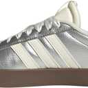 adidas Womens VL Court 3.0 Sneaker (6, Silver Metallic/Off White/Gum)