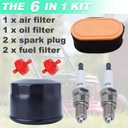 937-05065 951-12260 Air Filter + 951-12690 Oil Filter Spark Plug for Craftsman Powermore 420CC T1000 T1200 R1000 LT4200 CC760ES Lawn Mower