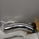 4 Inch Exhaust Elbow Tip with a Clamp, Chrome Structure,4'' Inlet 6'' Outlet 23" Overall Length for Pickups, Trucks and Cars