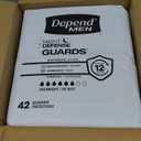 Depend Guards Incontinence Pads for Men, Overnight Absorbency, 84 Count