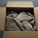 WDCOZY Velvet King Size Quilt Set - Brown Taupe Tan Camel Striped Pick Stitch Soft Lightweight Bedspread, Channel Farmhouse Country Rustic Coverlet, Modern Bedding Warm Thin Comforter, 3 Pieces (King(104"x90"))