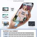 256GB Flash Drive for iPhone Photo Stick,Thumb Drive USB Stick High Speed Transfer USB Drives External Picture Video Storage Memory Expansion for iPhone/iPad/PC (Blue)