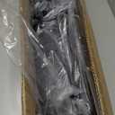 HOMIDEC Clothes Drying Rack, Oversized 4-Tier(67.7" High) Foldable Stainless Steel Drying Rack Clothing, Movable Drying Rack with 4 castors, 24 Drying Poles and 14 Hooks for Bed Linen, Clothing, Grey (Gray)