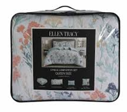 Ellen Tracy 5 Piece Comforter Set Queen Size