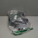 Luoika Women's Wide Width Combat Boots - Extra Wide Width High Heel Side Zipper Slouchy Ankle Boots Short Booties. 241205 Black 9w