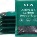 6 Pack New Type Activated Charcoal Odor Absorber,Refrigerator Deodorizer,Trash Can Deodorizer,Odor Eliminator for Home,Pet,Car,60g/Pack (2.1 Ounce (Pack of 6))