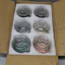 NETANY 6-pack 16 oz Overnight Oats Containers with Lids, Glass jars with Airtight Lids, Wide mouth Mason Salad jars, Glass Food Storage Containers for Snacks Yogurt Spice Sugar