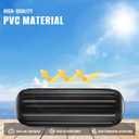 Boat Fenders 4 Pack 10 x 28 Inches Ribbed Center Hole Boat Fenders Bumpers for Docking, Comes with 4 Lines and Pump to Inflate