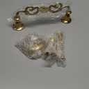 Rely+ 3 Arm Candelabra Taper Candle Holders Decorations Indoor Kitchen Décor Table Candles Candlestick Candelabra Centerpiece (Gold)