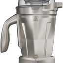 48 Oz Stainless Steel Blender Cup Container。Compatible For Vitamix 750 5200 5300 6300 6500 780 。1.4L Smoothie Machine Accessories Cup Fitting With Blade Lid