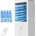 Portable Air Conditioners, 3 Wind Modes, 12 Speeds, 70° Oscillation, XL Water Tank, Evaporative Air Cooler, Swamp Cooler Air Conditioner Portable, Personal Air Conditioner Air Cooler for Bedroom Room