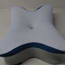 Cervical Pillow for Neck Pain Relief - Ergonomic Neck Pillow for Sleeping Contour Memory Foam Pillows with Cooling Pillowcase, Orthopedic Bed Pillow for Side Back Stomach Sleepers (Light Blue)