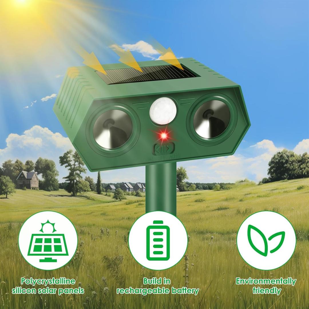 2025 Solar Animal Repellent Ultrasonic