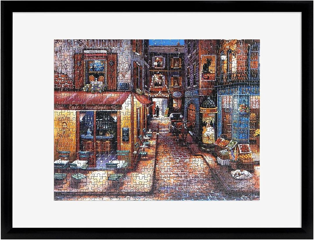 MCS 18x24 Puzzle Frame for Finished Puzzles, Black Vertical & Horizontal Wall-Mounted Large Picture Display for Preservation (1-Pack), 18 X 24 in Or Smaller