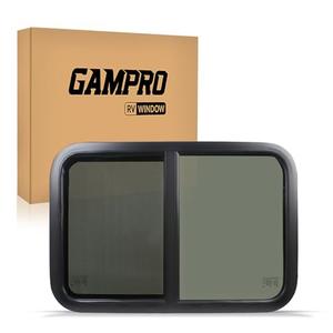 GAMPRO RV Window 30" W* 20" H Trailer Window Camper Windows Replacement Horizontal Slide RV with Net Screen and Trim Ring DOT Approved