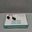 Cordless Foot and Ankle Massager with Heat, Ankle Heating Pad Wrap with Massage, Ankle Massager for Pain Relief, 3 Heat & Vibration Settings, Auto Shut-Off  Ideal for Home, Office, Travel (Black)