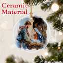 Christian Gifts: Nativity Scene Christmas Ornaments | Religious Christmas Decorations, Christian Holiday Decor, Holy Family Ornament, Religious Gift, Baptism Gift & Unique Faith Festival Gifts
