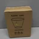 RACETOP 9 oz Clear Plastic Cups 100 packs, Disposable Plastic Party Cups Tumblers, Cocktail Cups, Perfect for Parties, Wedding and Events