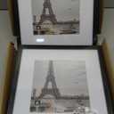 12x12 Black Picture Frame set of 3, Made of Glass and Wooden Square Photo frame - Displays Picture 8x8 With Mat or 12 x 12 Without Mat, Desktop & Wall Collage Photo Frame