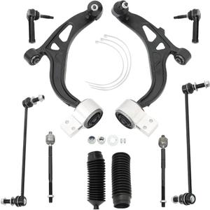 WFLNHB 10pc Steering Suspension Kit Front Lower Control Arm Ball Joint Sway Bar Link Tie Rod End Kit Replacement for Ford Explorer 2011-2017