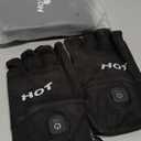 Heated Gloves for Men Women- Rechargeable Electric Full&Half Hands Electric Heated Gloves Work Arthritis Pain Relief Hot Compress Hand Warmers for Cycling Skiing Hunting (Medium)