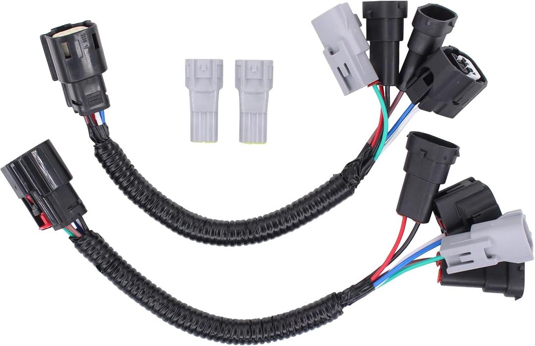 MOTOKU Left and Right Headlight Conversion Pigtail Connectors Wiring Harness Plug and Play Adapters for Toyota Tacoma 2016 2017 2018 2019 2020 Full LED Headlights