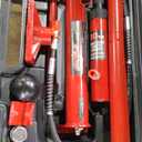 1O Ton Porta Power Hydraulic Jack Kit, Hydraulic Multifunctional Jack with 4.6 ft/1.4 m Oil Hose, Auto Body Frame Repair Kit, Storage Case, 26455 Lbs Capacity, for Car Repair, Truck, Garage