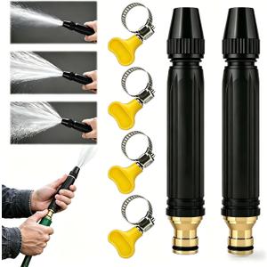 Home High-Pressure Car Washer Gun with Booster Nozzle,High Pressure Hose Nozzle,360 Adjustable Hose Nozzle,for Watering Plants and Vegetables, and Car Washing