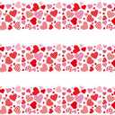 72 Feet Valentine's Day Love Heart Border Trim for Valentine Classroom Bulletin Board Decorations