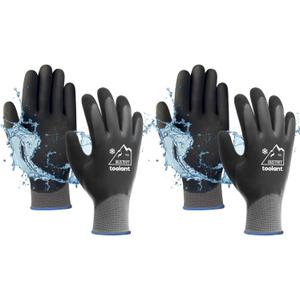 Waterproof Winter Work Gloves for Men and Women, Touchscreen, Freezer Gloves, Thermal Insulated, for Cold Weather (Large, Gray)