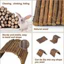 kathson Rabbit Bridge Wooden Hamster Climbing Tunnel Bunny Extra Large Ladder Wood Flexible Hideout for Guinea Pig Chinchilla Ferret Hedgehog Rat Squirrel and Other Rodents(26 x 16 in)