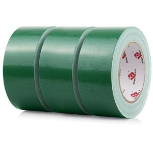BOMEI PACK 3 Pack Duct Tape Green Heavy Duty,2 Inch x 30 Yards,9 Mil Thick Heavy Duty Strong Green Tape Duct,Waterproof,No Residue,Flexible,Tear by Hand,Industrial Grade for Repairing,Fxing